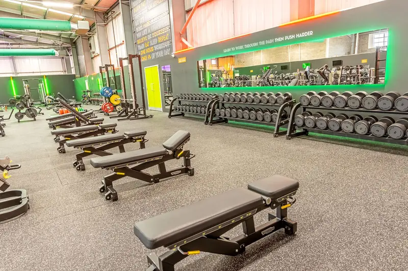 Free weights at truGym Gateshead